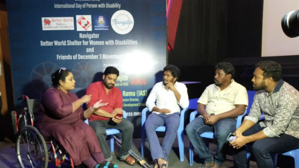 Pa.Ranjith say i give importance to disabilities people Pa.Ranjith say i give importance to disabilities people