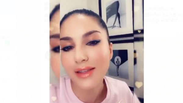 sunny leone wishes fans sunny leone wishes fans