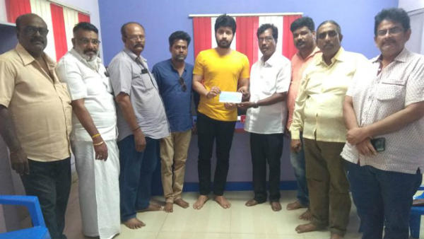 Harish Kalyan donates 1 lakh rupees for FEFSI workers! Harish Kalyan donates 1 lakh rupees for FEFSI workers!