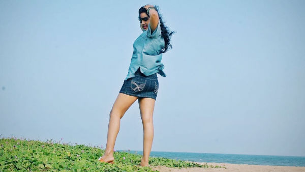 Srushti dange looking hot in blue dress Srushti dange looking hot in blue dress