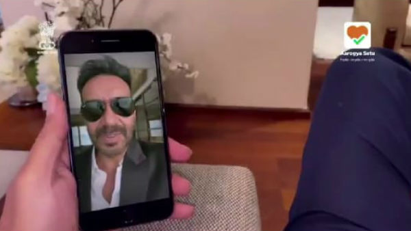 Ajay devgan campaign to promote aarogya setu Ajay devgan campaign to promote aarogya setu