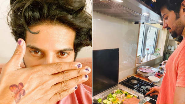 Dulquer salmaan paints his nails for his daughter maryam Dulquer salmaan paints his nails for his daughter maryam