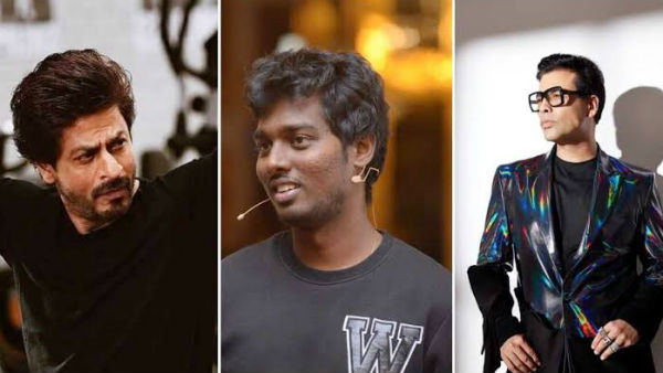 Bollywood actor Karan Johar congratulates Atlee for the Andhaghaaram trailer Bollywood actor Karan Johar congratulates Atlee for the Andhaghaaram trailer