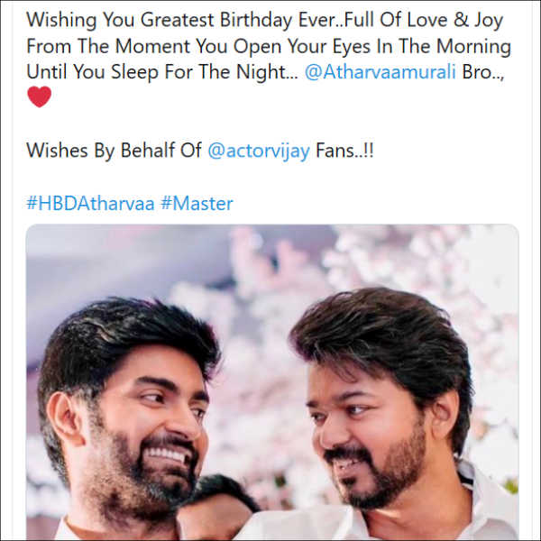 விஜய் ரசிகர்கள் வாழ்த்து