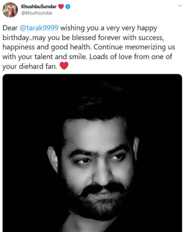 குஷ்பு வாழ்த்து