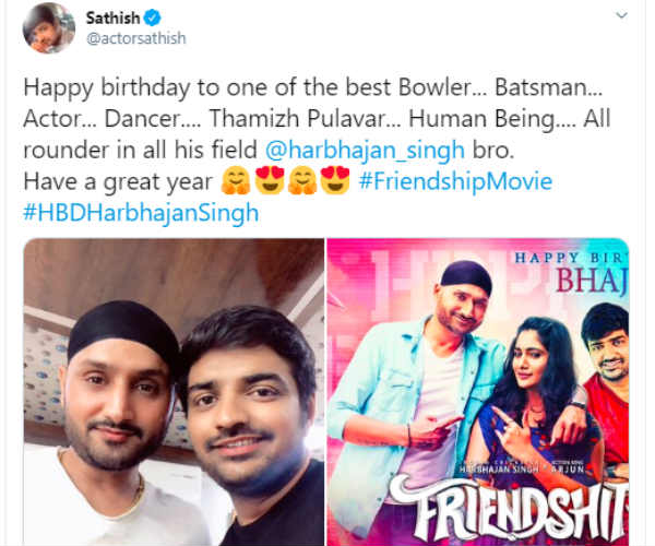 சதீஷ் வாழ்த்து