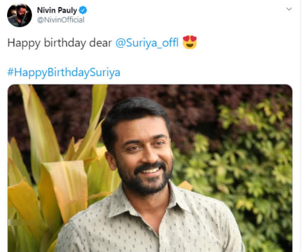 நிவின் பாலி வாழ்த்து