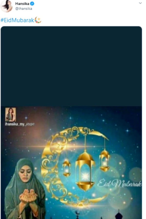 ஹன்சிகா வாழ்த்து