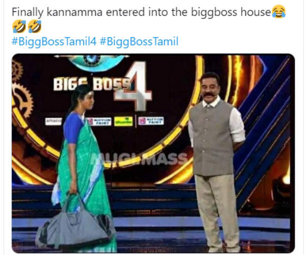 பிக்பாஸ் வீட்டிலும் கண்ணம்மா