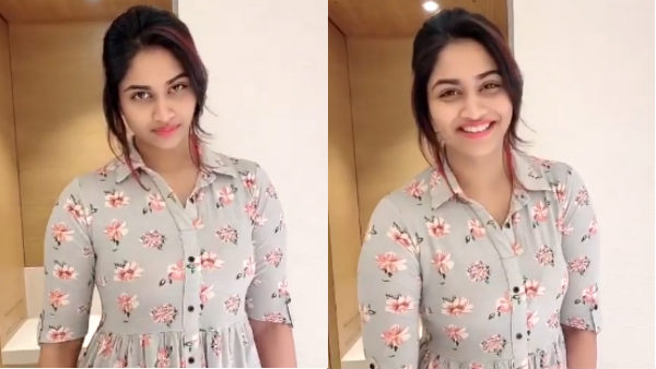கண்ணடிக்கும் ஷிவானி
