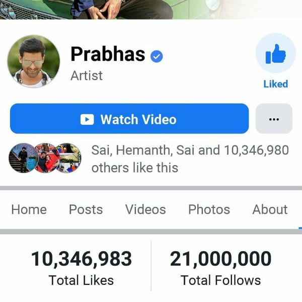 முன்னணியில் பிரபாஸ்