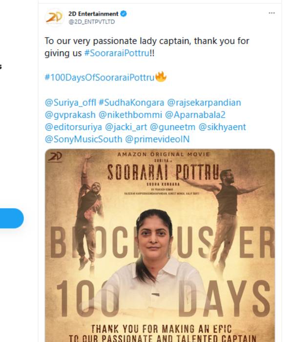 டிரெண்டிங்கில் சுதா கொங்கரா