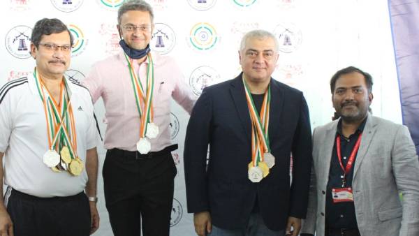Ajith wins six medals as part of Chennai Rifle Club in shooting championship Ajith wins six medals as part of Chennai Rifle Club in shooting championship