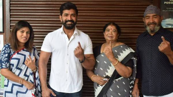 அருண்விஜய் ஓட்டு போட்டார்