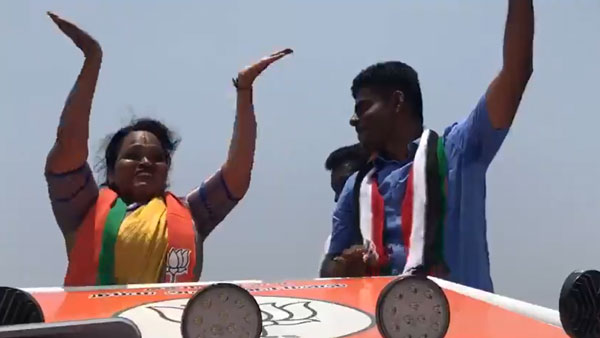 Choreographer Kala dance for BJP in campaign Choreographer Kala dance for BJP in campaign