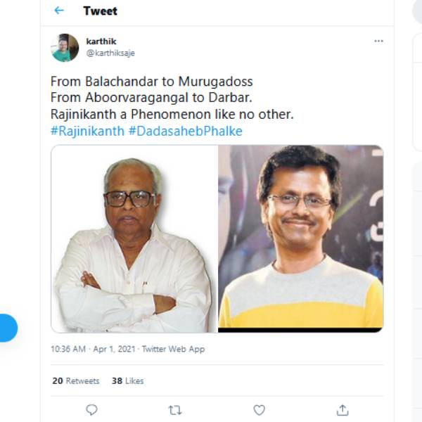 After announcement of Dadashaheb Phalke award for Rajinikanth, Annaathe places in twitter trending After announcement of Dadashaheb Phalke award for Rajinikanth, Annaathe places in twitter trending