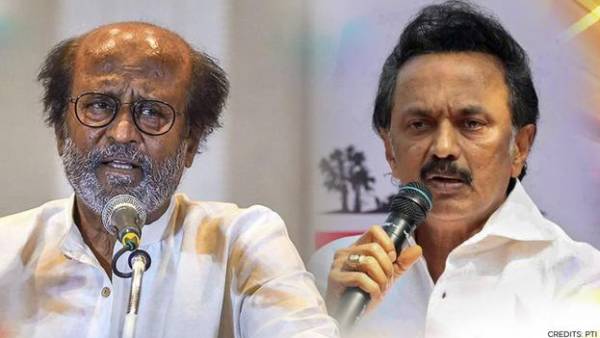 Superstar Rajinikanth meets M.K. Stalin and donates for COVID 19 relief Superstar Rajinikanth meets M.K. Stalin and donates for COVID 19 relief