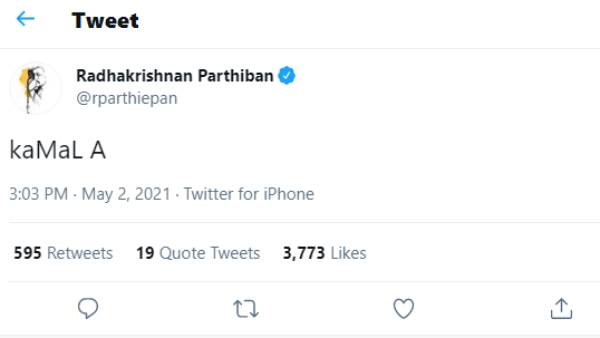 பார்த்திபன் ட்வீட்