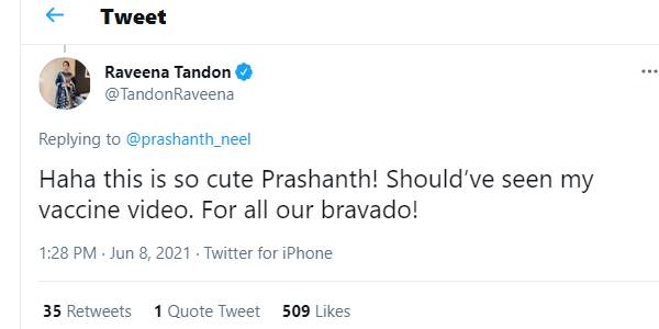 ரவீனா டாண்டன் கமெண்ட்