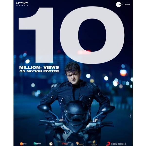 Valimai team revealed Ajiths look and motion poster creates new record Valimai team revealed Ajiths look and motion poster creates new record