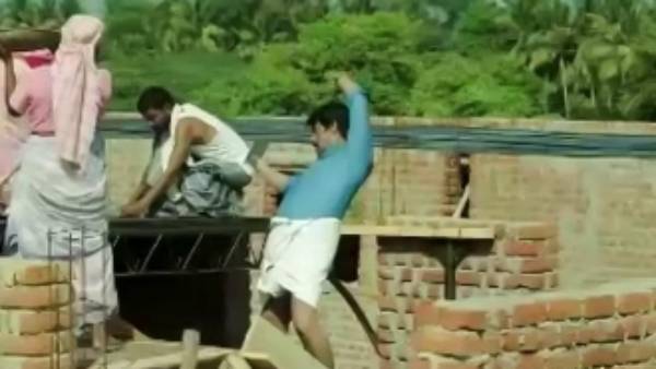 கால் தடுமாறி கீழே விழுந்தார்