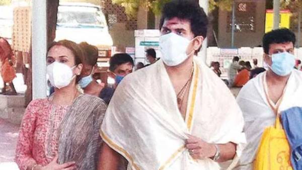 Rajinikanths daughter pregnant soundarya visit famous thiruchendur temple Rajinikanths daughter pregnant soundarya visit famous thiruchendur temple