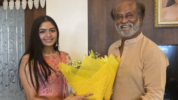 ரஜினியிடம் ஆசி பெற்ற ஷங்கர் மகள்