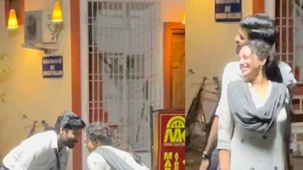 dhanush, nithiya menon dancing in puducherry streets videos goes viral dhanush, nithiya menon dancing in puducherry streets videos goes viral
