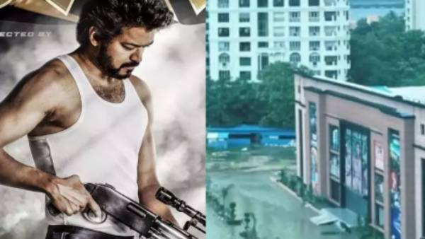 தண்ணீரில் மிதக்கும் பீஸ்ட் படத்தின் ஷாப்பிங் மால் செட்... வெளியான புகைப்படம்! 