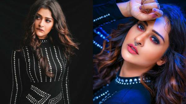 நடுமூக்கில் மோதிர மூக்குத்தி .. டிஸ்கோ ராணி உடையில் கலக்கும் பாயல் ராஜ்புட்!