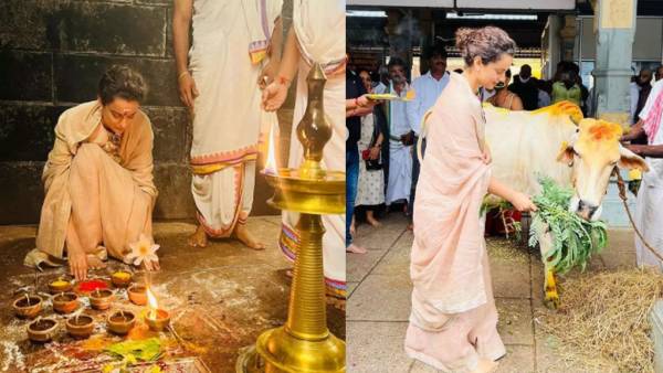 எதிரிகளுக்காக பூஜை... ராகு-கேது கோயிலில் வழிபாடு செய்த சர்ச்சை நாயகி! 