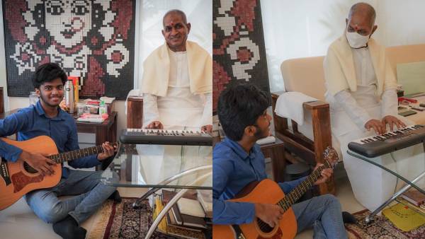 “நான் அவரது முதல் மாணவர்“…. இளையராஜாவிடம் இசை நுணுக்கங்களை கற்கும் லிடியன் !