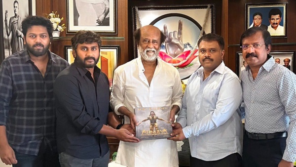 Super Star rajinikanth Releases ms dhoni s atharva the origin book Super Star rajinikanth Releases ms dhoni s atharva the origin book