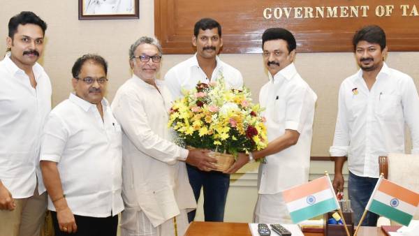 நடிகர் சங்க தேர்தலில் வெற்றி.. முதலமைச்சர் ஸ்டாலினை நேரில் சந்தித்து வாழ்த்து பெற்ற விஷால் டீம்!