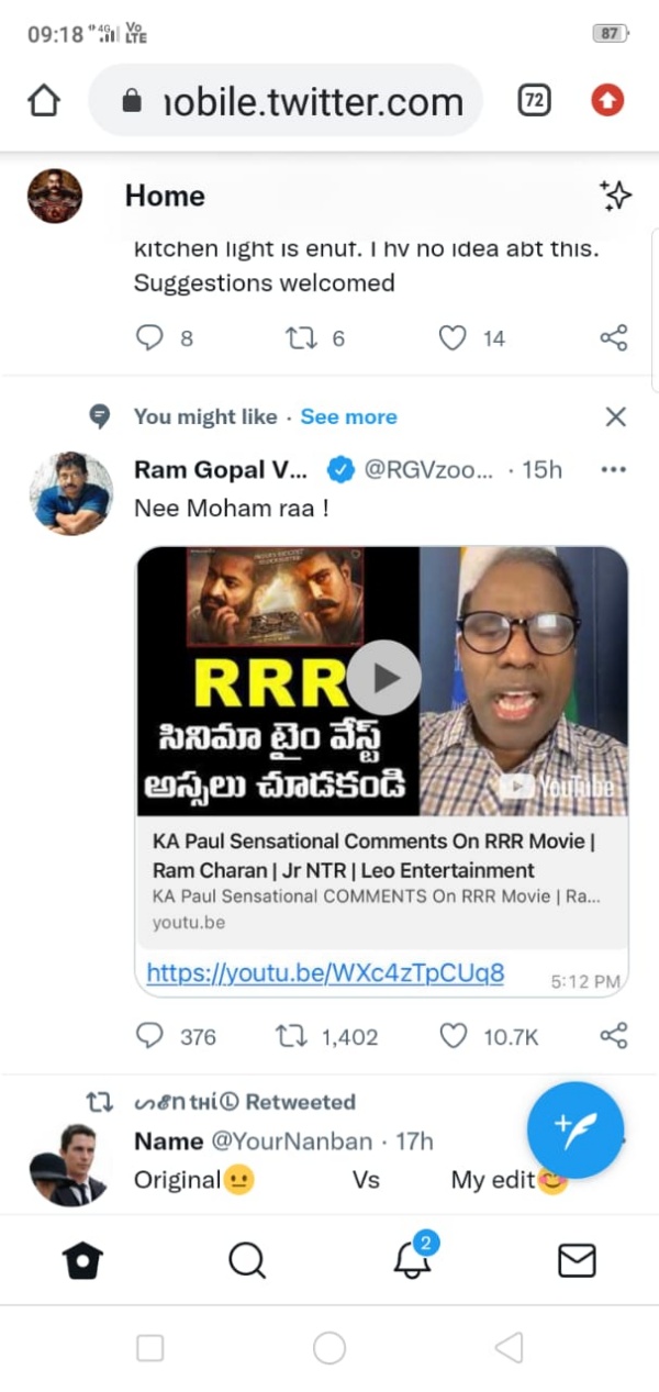 RRR படத்தை விமர்சித்த KA Paul.