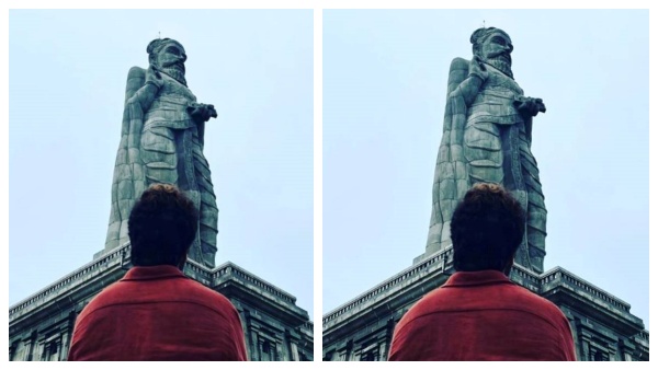 திருவள்ளுவர் சிலையை அப்படி திரும்பி நின்னு பார்க்கிறது யாரு தெரியுமா.. தெரிஞ்ச செம ஷாக் ஆகிடுவீங்க!