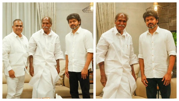 பீஸ்ட் படம் ரிலீஸ் எதிரொலி... புதுச்சேரியில் கட்அவுட்... முதல்வருடன் விஜய்! 