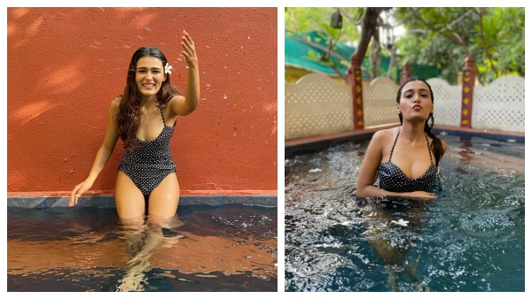 நீச்சல் உடையில் ஆனந்த குளியல் போட்ட அர்ஜுன் ரெட்டி நடிகை !