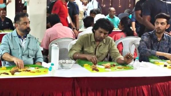 விக்ரம் வெற்றிக் கொண்டாட்டம்.. கொண்டாட்டம்னா விருந்து இல்லாமலா.. 40 வகையான உணவுகளுடன் விருந்து! 