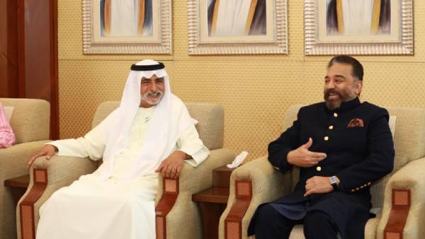 Actor Kamal Haasan meets UAE Minister Actor Kamal Haasan meets UAE Minister
