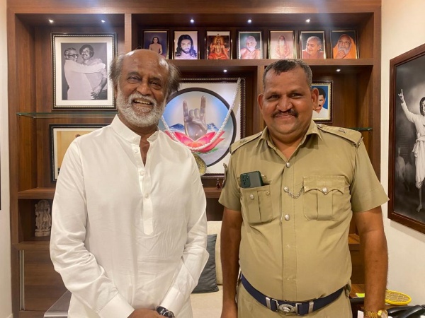 காவலர் பணியை மறக்காமல் அழைத்து பாராட்டிய ரஜினி