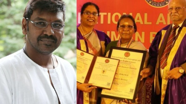 Raghava Lawrence gets a honorary doctorate for social service Raghava Lawrence gets a honorary doctorate for social service