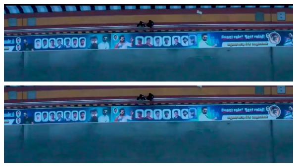 1000 feet banner for Simbu in Madurai 1000 feet banner for Simbu in Madurai