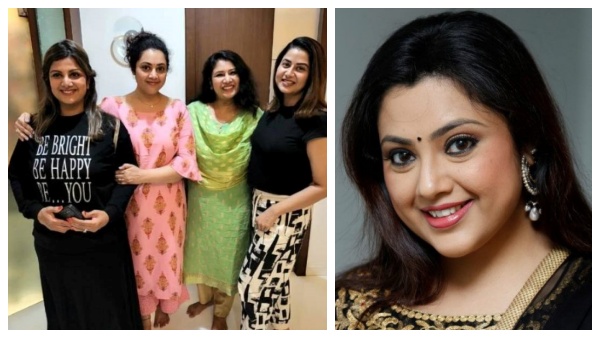 நீண்ட நாட்களுக்கு பிறகு மீண்டும் சிரிப்பு.. கைகொடுத்த தோழிகள்.. புகைப்படம் பகிர்ந்த மீனா! 