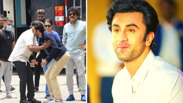 பப்ளிக்கில் நாகர்ஜுனா, ராஜமெளலி காலில் விழுந்த ரன்பீர் கபூர் 