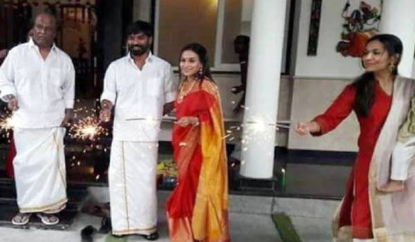 போன வருட தீபாவளியை இரட்டிப்பு சந்தோஷத்துடன் கொண்டாடிய ரஜினி குடும்பம்
