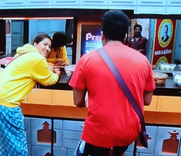 மதிய உணவாக பிக்பாஸ் அனுப்பிய பிரியாணி, சிக்கன் துள்ளி குதித்த ரச்சிதா