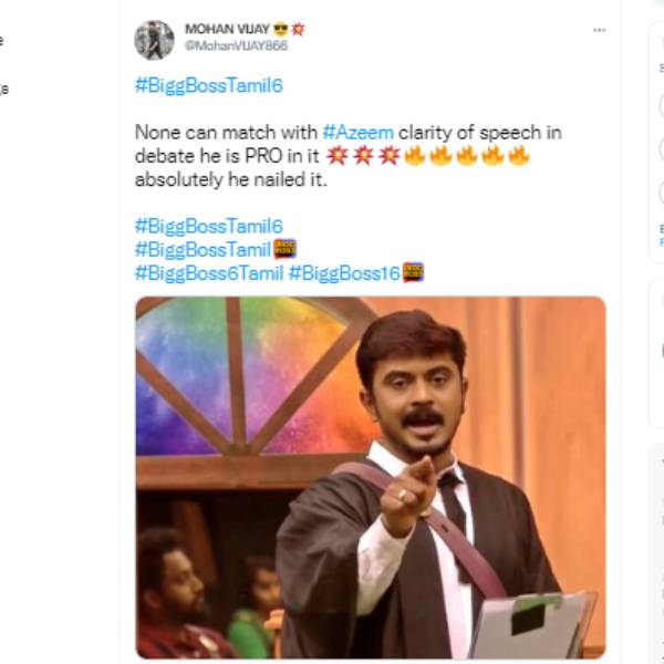 அசீமுக்கு பெரும் ஆதரவு